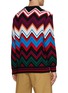 Back View - Click To Enlarge - MISSONI - Large Zig Zag Motif Knit Sweater