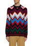 Main View - Click To Enlarge - MISSONI - Large Zig Zag Motif Knit Sweater