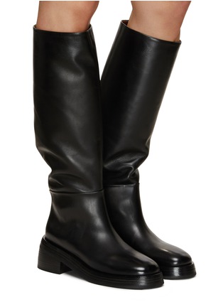 Figure View - Click To Enlarge - MARSÈLL - Fondello Leather Tall Boots