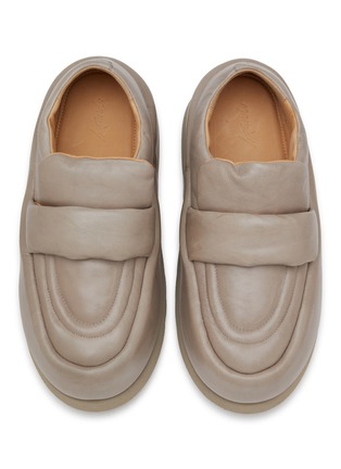 Detail View - Click To Enlarge - MARSÈLL - Bombo Leather Platform Loafers