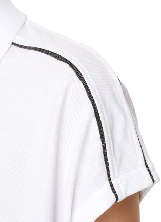  - BRUNELLO CUCINELLI - Cotton Cropped Polo Shirt