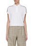 Main View - Click To Enlarge - BRUNELLO CUCINELLI - Cotton Cropped Polo Shirt
