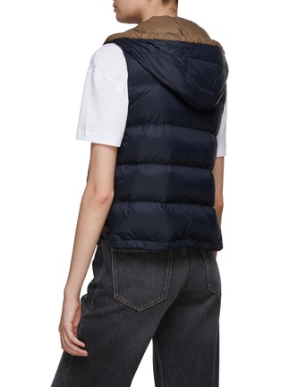 Back View - Click To Enlarge - BRUNELLO CUCINELLI - Nylon Hooded Puffer Gilet