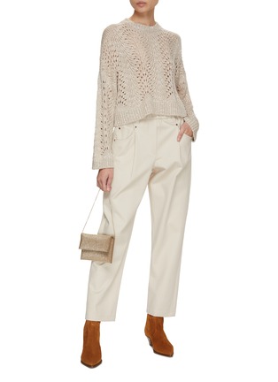 Figure View - Click To Enlarge - BRUNELLO CUCINELLI - Elasticated Waist Pants