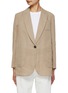 Main View - Click To Enlarge - BRUNELLO CUCINELLI - Cotton Gauze Loose Fit Blazer