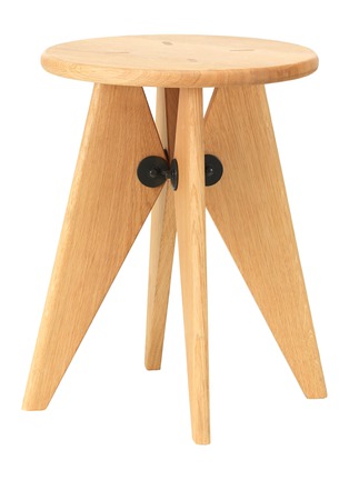 Main View - Click To Enlarge - VITRA - Tabouret Bois Oiled Oak Stool