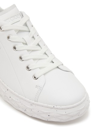 Detail View - Click To Enlarge - JIMMY CHOO - Diamond Leather Lace Up Sneakers
