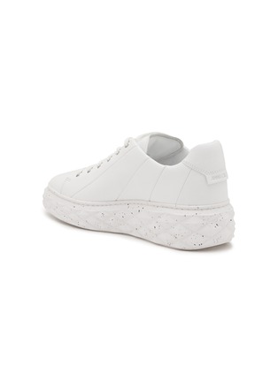  - JIMMY CHOO - Diamond Leather Lace Up Sneakers