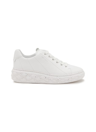 Main View - Click To Enlarge - JIMMY CHOO - Diamond Leather Lace Up Sneakers