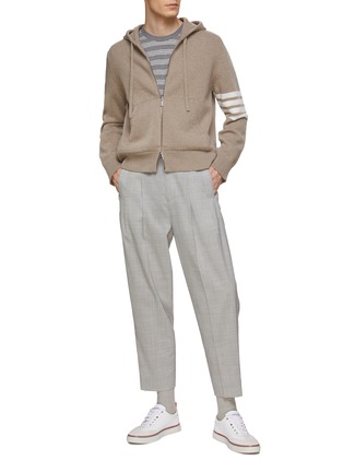 Figure View - Click To Enlarge - THOM BROWNE - Striped T-Shirt