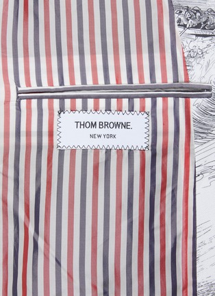  - THOM BROWNE - Single Breasted Nautical Print Blazer