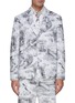 Main View - Click To Enlarge - THOM BROWNE - Single Breasted Nautical Print Blazer