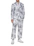 Figure View - Click To Enlarge - THOM BROWNE - Single Breasted Nautical Print Blazer