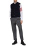 Figure View - Click To Enlarge - THOM BROWNE  - 4 Bar Reversible Vest