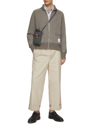 Figure View - Click To Enlarge - THOM BROWNE - Wool Bomber Jacket