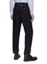 Back View - Click To Enlarge - THOM BROWNE  - Tonal 4 Bar Tailored Wool Pants