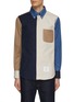 Main View - Click To Enlarge - THOM BROWNE  - FunMix Cotton Button-Down Shirt