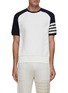 Main View - Click To Enlarge - THOM BROWNE - 4 Bar Raglan Sleeve Cotton T-Shirt