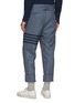 Back View - Click To Enlarge - THOM BROWNE - 4 Bar Wool Pants