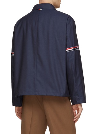 Back View - Click To Enlarge - THOM BROWNE - Super 120 Twill Jacket