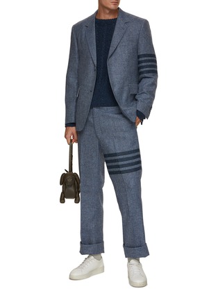 Figure View - Click To Enlarge - THOM BROWNE - 4 Bar Wool Blazer