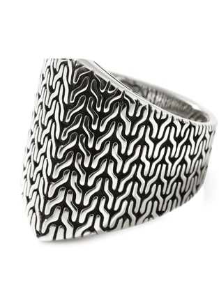 Detail View - Click To Enlarge - JOHN HARDY - ‘Classic Chain’ Silver Ring — Size 7