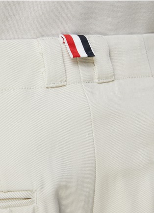  - THOM BROWNE  - Pleated Cotton Shorts