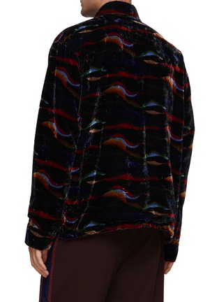 Back View - Click To Enlarge - TOGA VIRILIS - Veltvet Print Jacket
