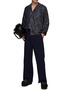 Figure View - Click To Enlarge - TOGA VIRILIS - Buckled Strap Straight Leg Pants