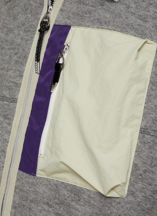  - TOGA VIRILIS - Colour Blocked Triangle Flap Pocket Jacket