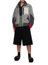 Figure View - Click To Enlarge - TOGA VIRILIS - Colour Blocked Triangle Flap Pocket Jacket