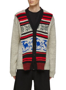 TOGA VIRILIS | Jacquard Knit Cardigan | Men | Lane Crawford