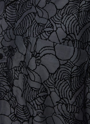  - TOGA VIRILIS - Flocked Floral Print Shirt