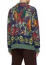 Back View - Click To Enlarge - TOGA VIRILIS - Floral Intarsia Knit Cardigan