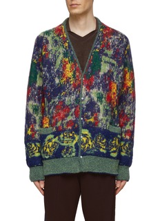 TOGA VIRILIS | Floral Intarsia Knit Cardigan | Men | Lane Crawford