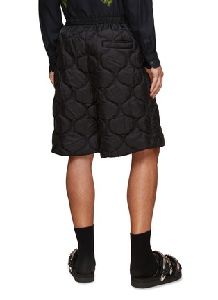 Back View - Click To Enlarge - TOGA VIRILIS - Elasticated Waist Quilted Shorts