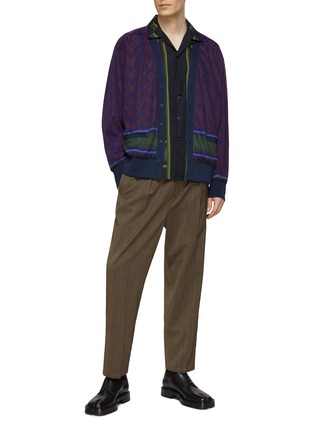 Figure View - Click To Enlarge - TOGA VIRILIS - Wave Print Cardigan
