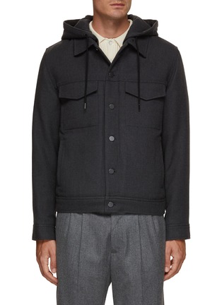 Main View - Click To Enlarge - THEORY - Damien Hooded Jacket