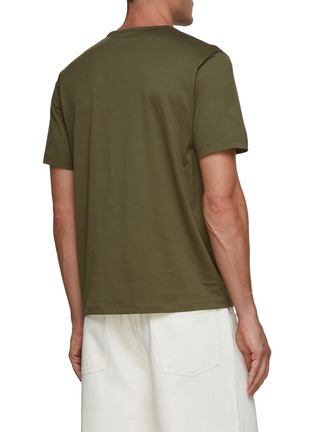 Back View - Click To Enlarge - THEORY - Precise Cotton T-Shirt