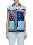 Main View - Click To Enlarge - CALL IT BY YOUR NAME - Bandana Patchwork Quilted Gilet