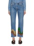 Main View - Click To Enlarge - CALL IT BY YOUR NAME - One of a Kind Cropped Jeans