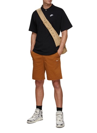 Figure View - Click To Enlarge - NIKE - Logo Embroidery Chino Shorts