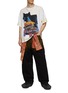 Figure View - Click To Enlarge - WE11DONE - Dark Wash Metal Print Denim Jeans