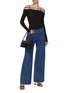 Figure View - Click To Enlarge - SLVRLAKE - Re-Worked Eva Double Waistband Wide Leg Jeans