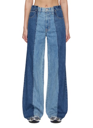 Main View - Click To Enlarge - SLVRLAKE - Eva Panelled Wide Leg Jeans