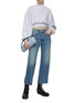 Figure View - Click To Enlarge - SLVRLAKE - Grace Washed Cropped Jeans