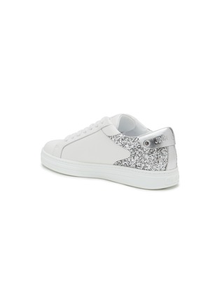  - JIMMY CHOO - Rome Low Top Lace Up Leather Sneakers