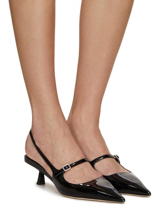 Figure View - Click To Enlarge - JIMMY CHOO - Didi 45 Patent Leather Slingback Pumps