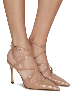 Figure View - Click To Enlarge - JIMMY CHOO - Azia 95 Patent Leather Pumps