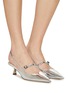 Figure View - Click To Enlarge - JIMMY CHOO - Didi 45 Leather Slingback Heels